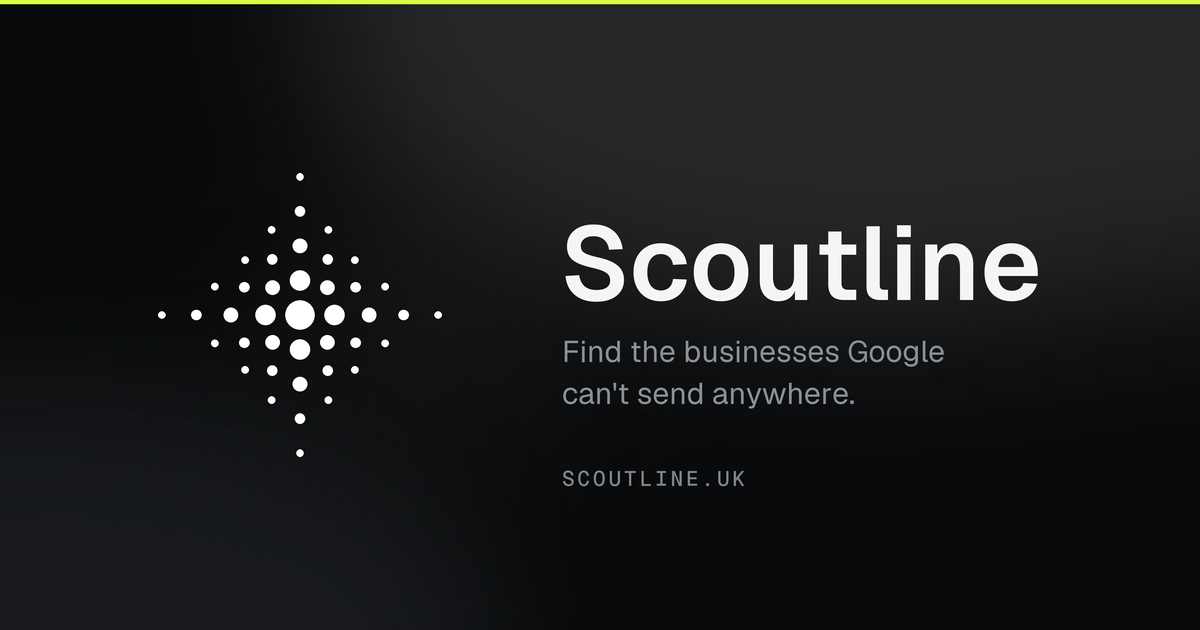 I built a tool that finds local businesses with no website and builds them one. Two people have ever logo